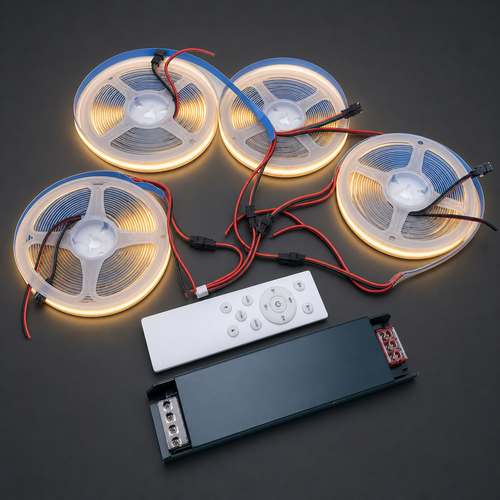 Addressable COB LED Strip Kit with Length Options - LEDVIBESHOP