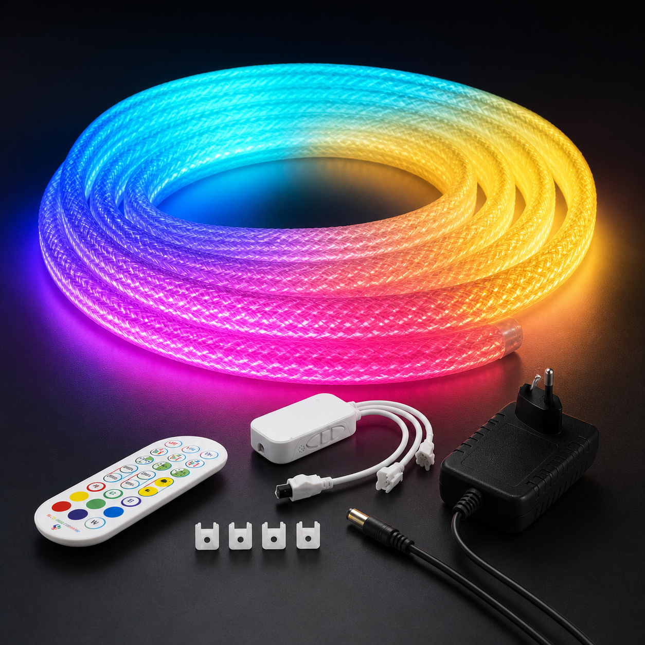 Round-Diffused Addressable Neon Strip Kit - LEDVIBESHOP
