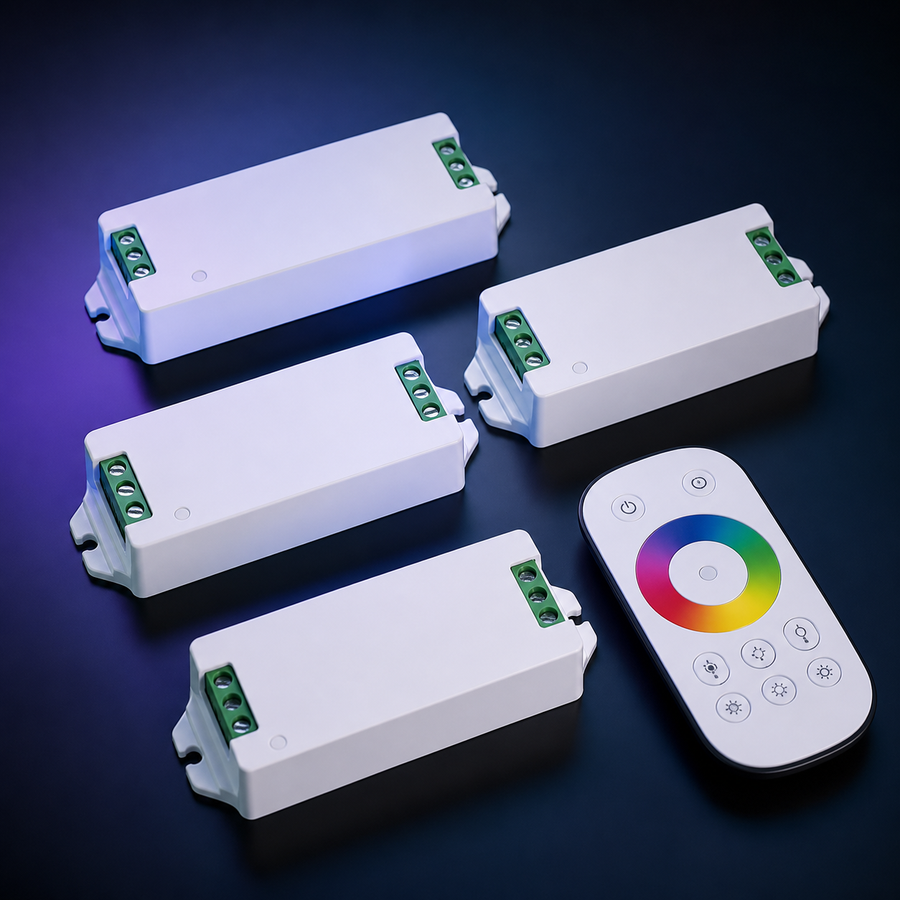 Multi-Color LED Controller with Remote Options